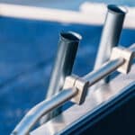 Linder spöhållare, tub, i aluminium för grabbräckesmontage (623400)