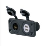 Marinco Uttag 12V - Dubbel USB