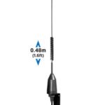 Shakespeare Raider AM/FM radio antenn med fäste