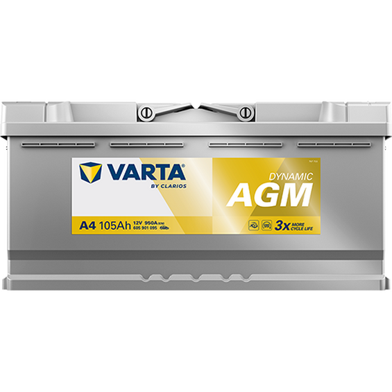 105 Ah Startbatteri Varta AGM, H15-A4